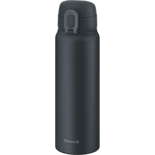 ピーコック 水筒 600ml 保冷 ワンタッチ マグ ボトル 魔法瓶 チャコールグレー AKT-60...