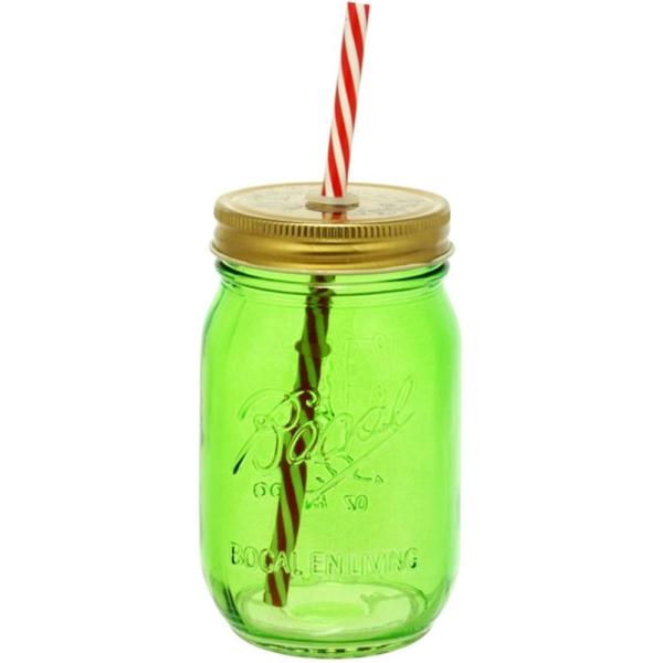 リビング タンブラー &amp; 保存容器 380ml ストロー 付属 グリーン