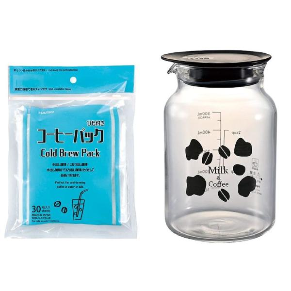 HARIO(ハリオ) ミルク出しコーヒーポット コーヒーパック30枚付き 実用容量500ml 日本製...