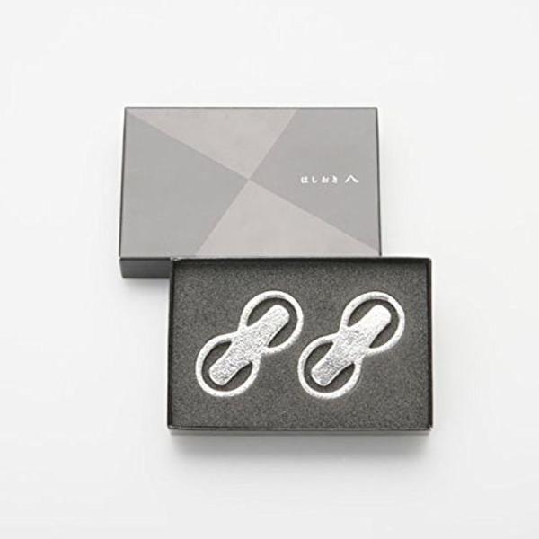 能作 錫 箸置き「8」 2個入 50119