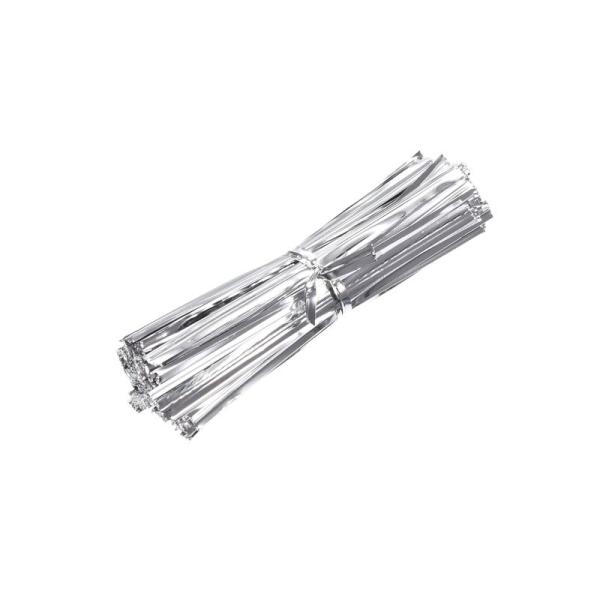 METALLIXITY メタリックツイストタイ ケーブルタイ 結束バンド 4x80mm 800本 プ...