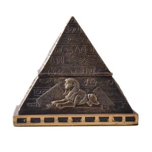 アイデアエジプトのピラミッド収納ボックス 小物収納ボックス 樹脂工芸品インテリア置物 イヤリング リング ネックレスの収納ボックス｜nature-stores