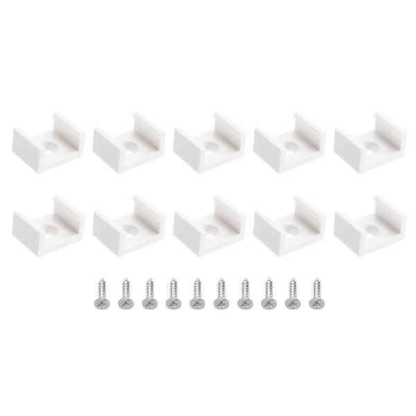 PATIKIL LEDストリップランプクリップ 100個 取付金具固定クリップ プラスチック クラン...
