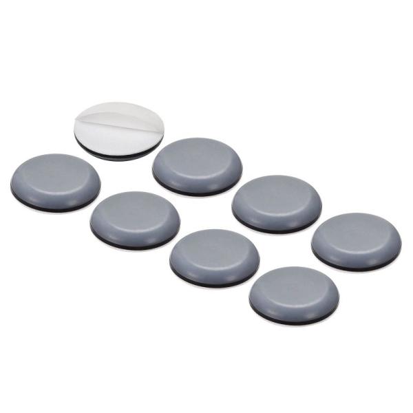 METALLIXITY PTFE 家具スライダー グライダー 30 mm 8個 ラウンド 自己接着 ...