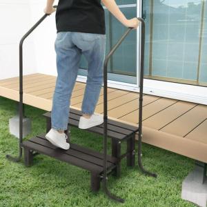 谷村実業 両手すり付きアルミステップTAN-968 : ホームセンターバロー