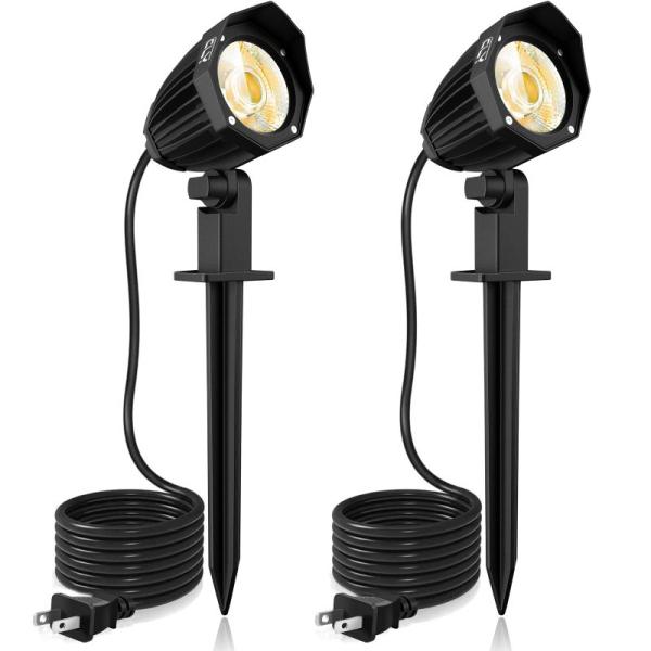 CLY LED ガーデンライト 電球色3000K パスライト 2個セット AC100V 9W スポッ...
