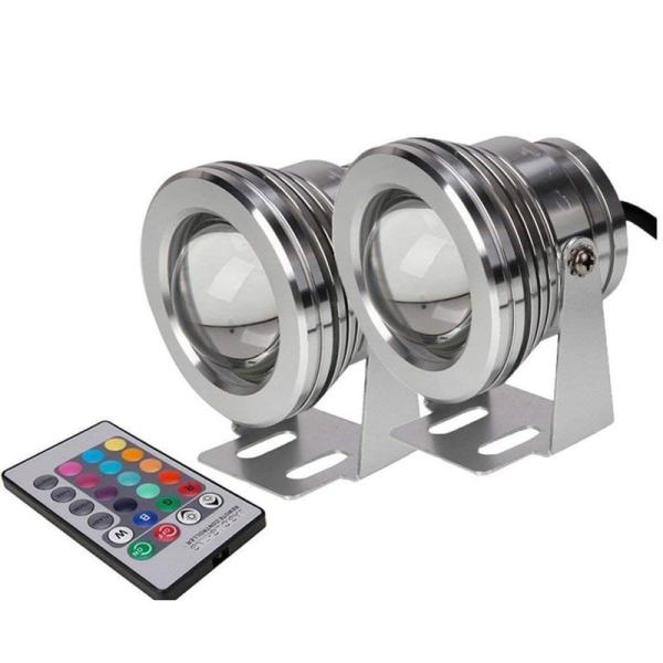 Eaglerich 2PCS 水中噴水ライト7色10W RGB 1000LMプール池水族館LEDライ...