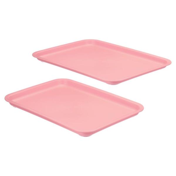 PATIKIL 31 x 23.1 cm ファーストフードトレイ 2個 プラスチック 再利用可能 多...