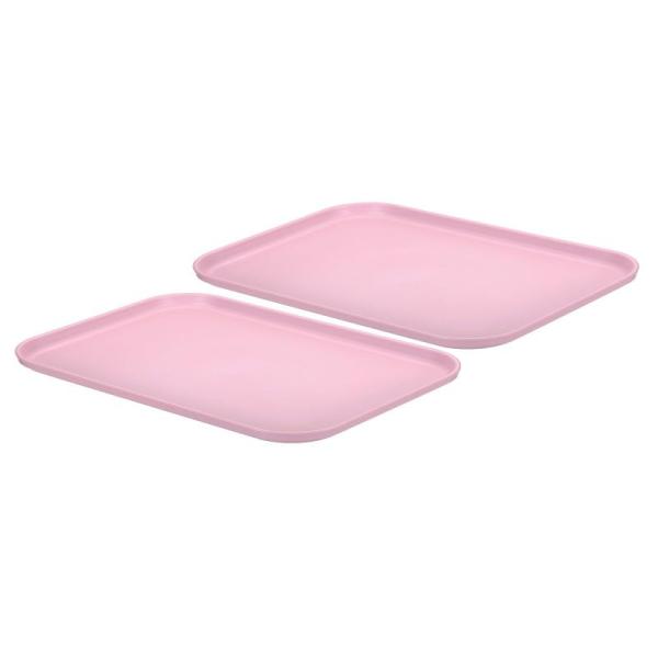 PATIKIL プラスチック製 ファーストフード用トレイ 2個 38 x 27 cm 再利用可能 長...
