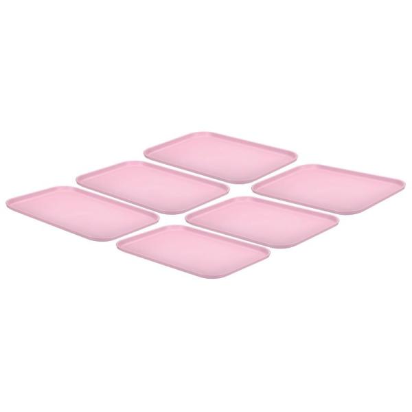 PATIKIL プラスチック製 ファーストフード用トレイ 6個 31 x 22.5 cm 再利用可能...