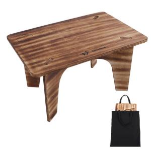 フィールドラック ジャグスタンド キャンプ テーブル アウトドアテーブル コンパクト 軽量 クーラースタンド スツール 木製 組み立て簡単｜nature-stores