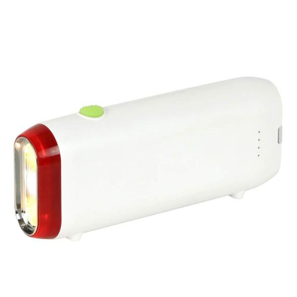 ZEPEAL ゼピール 充電式ライトシリーズ2200mAh 手回し充電ライト スマホ充電 ホワイト ...