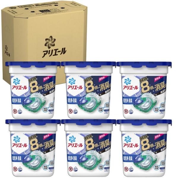 ケース販売 アリエール 洗濯洗剤 ジェルボール4D 本体 11個×6個