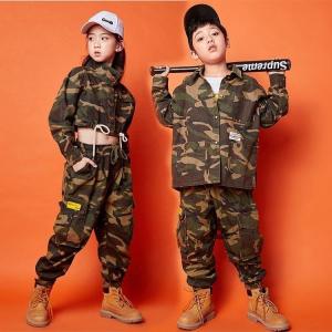 迷彩 ダンス衣装 キッズ トップスの商品一覧 通販 Yahoo ショッピング