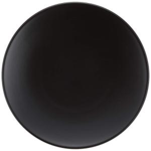 光洋陶器 Koyo 皿 パティオ 約28cm 丸皿 黒 マットブラック 大皿 盛皿 プレート おしゃれ 日本製 14730002｜nature-yshop
