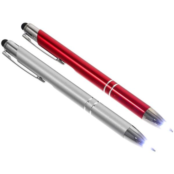 STOBOK 光る ボールペン LED多機能ボールペン タッチペン ペンライト LED照明ペン 高感...