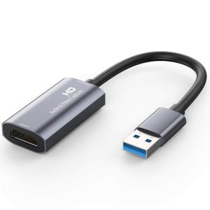 Faunow HDMI usb グレー Windows キャプチャーボード 1080P 60Hzビデオキャプチャー ゲームキャプチャー コン｜nature-yshop