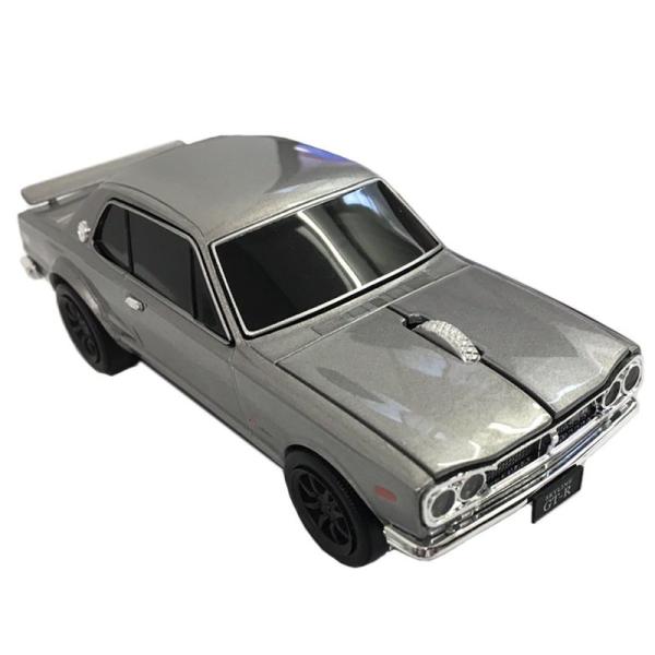 クリックカーマウス 無線マウス Nissan Skyline GT-Rシルバー (ハコスカ)6606...