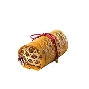 三角おむすびかご （小） 辛子 ランチボックス 19×8.5cm 国内加工 竹皮5枚付き
