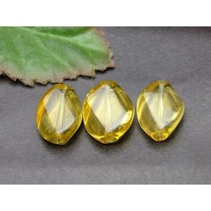 g3-33W 14mm?15mm×10mm?12mm AAA シトリン 黄水晶 ツイスト 1粒売り ブラジル産 天然石 パワーストーン