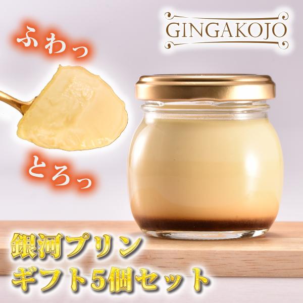 銀河プリン 5個セット 本州送料込 大山牛乳と奈良県産新鮮こだわり卵を使用したご当地ぷりん ギフト ...