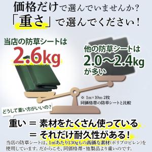 超高耐久 防草シート1mx10m 2枚入り 長...の詳細画像2