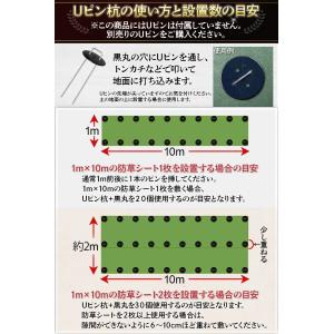 ガーデンナイツUピン杭と黒丸30本セット 直径...の詳細画像5