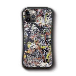 ジャクソンポロック blue poles グリップケース アイフォンケース 人気 絵画 レトロ 個性的 iPhone12｜naturemate-online