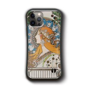 アルフォンス ミュシャ 黄道十二宮 パンパーケース グリップケース 人気 絵画 個性的 iPhone11