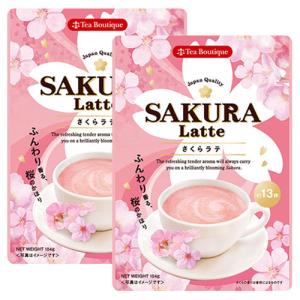 2個セット さくらラテ SAKURA Latte 約13杯分 ふんわり香る桜のかほり 1セットまで送料185円可　日本緑茶センター｜natures