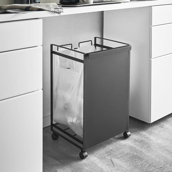 ゴミ 分別 ラック 2分別 キャスター tower タワー 目隠し分別ダストワゴン 2分別