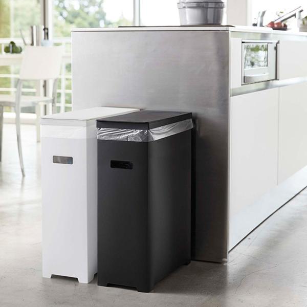 ダストボックス ゴミ箱 45L スリム おしゃれ tower タワー スリム蓋付きゴミ箱 2個組