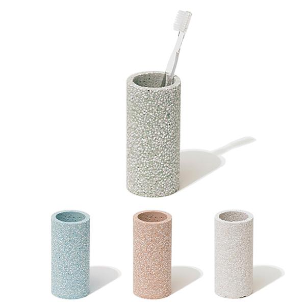 珪藻土 歯ブラシスタンド 歯ブラシホルダー おしゃれ 北欧 パステル 無地 soil ソイル トゥー...