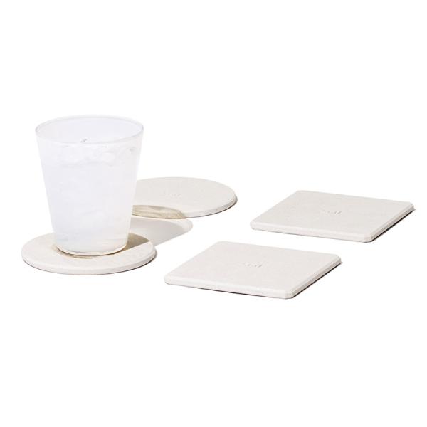 珪藻土 コースター セット 2枚 おしゃれ 北欧 パステル 無地 soil ソイル コースター ライ...