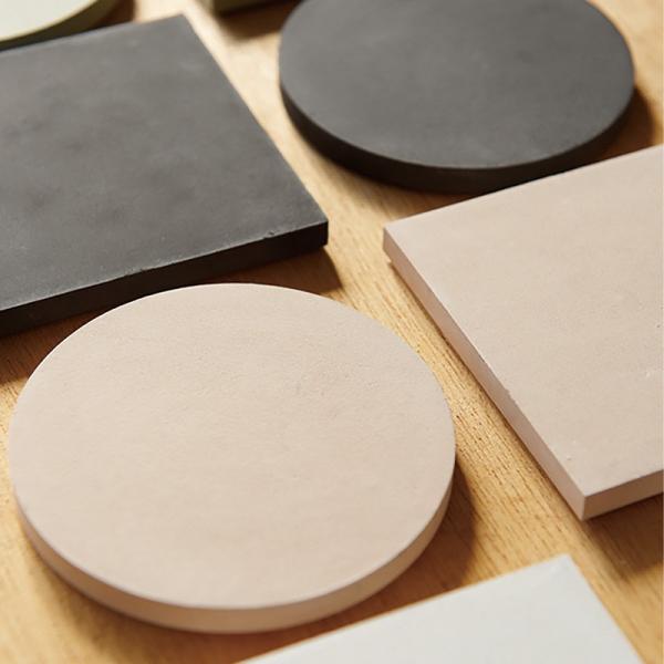 珪藻土 コースター セット 2枚 おしゃれ 北欧 パステル 無地 soil ソイル コースター ラー...