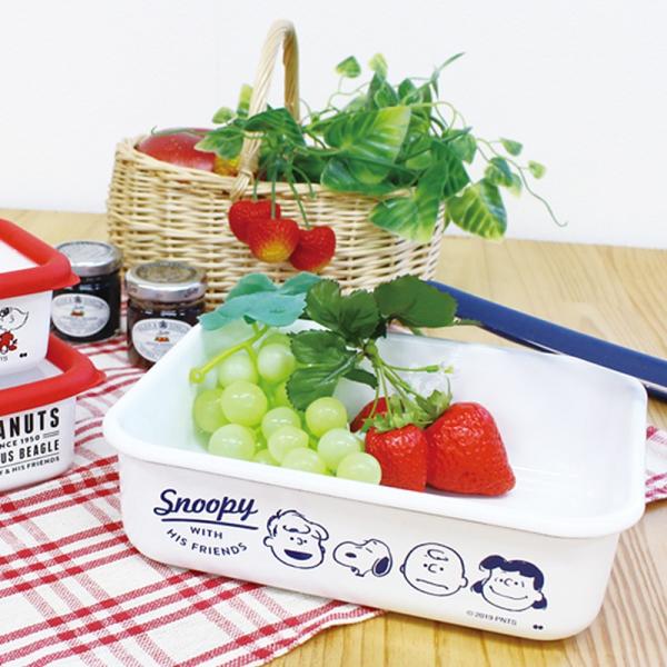 スヌーピー フードコンテナ 琺瑯 ほうろう 北欧 かわいい PEANUTS ピーナッツ ホーロー保存...