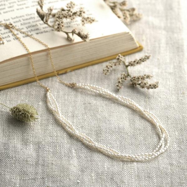 レディース 淡水パール ネックレス ベビーパール 日本製 真珠 小粒 Natully ナチュリー ネ...