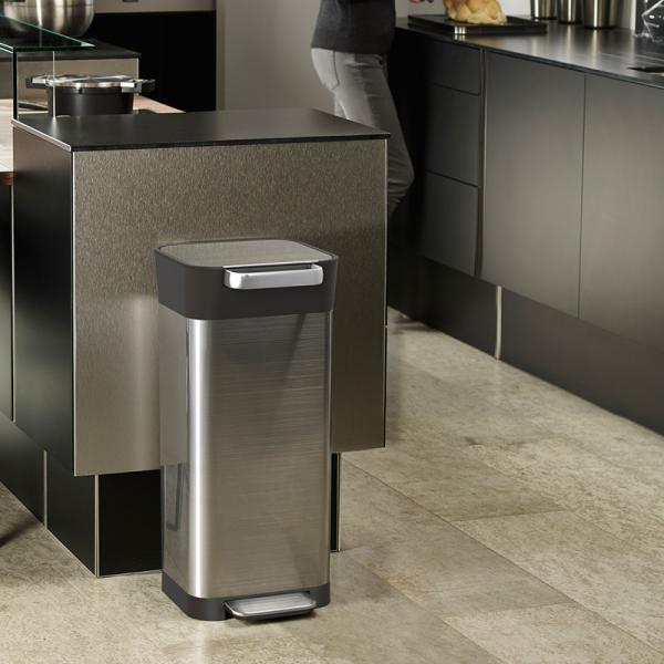 圧縮 ゴミ箱 ふた付き ペダル式 キッチン ダストボックス おしゃれ Joseph Joseph ジ...