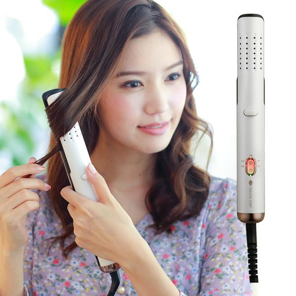 カールアイロン 髪に優しい 海外対応 ヘアアイロン カール コテ おしゃれ CREATE ION ク...