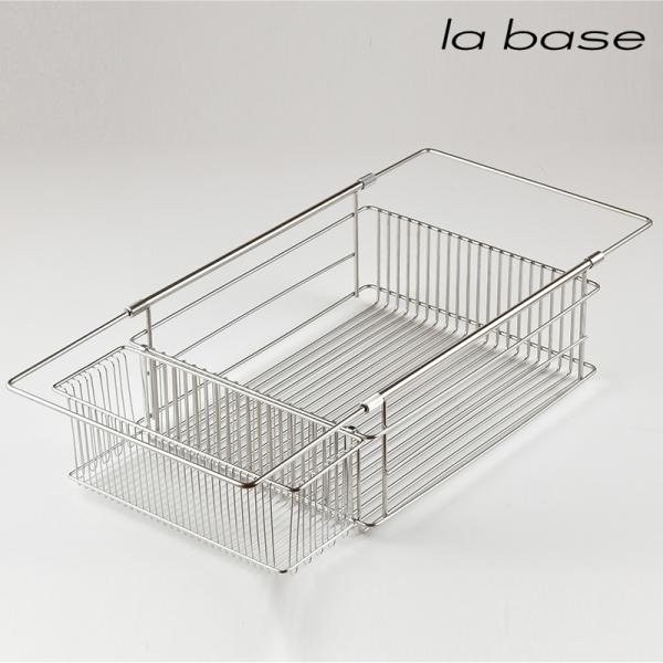 水切りかご シンク 流し ステンレス 燕三条 日本製 水切りバスケット 水切りラック la base...