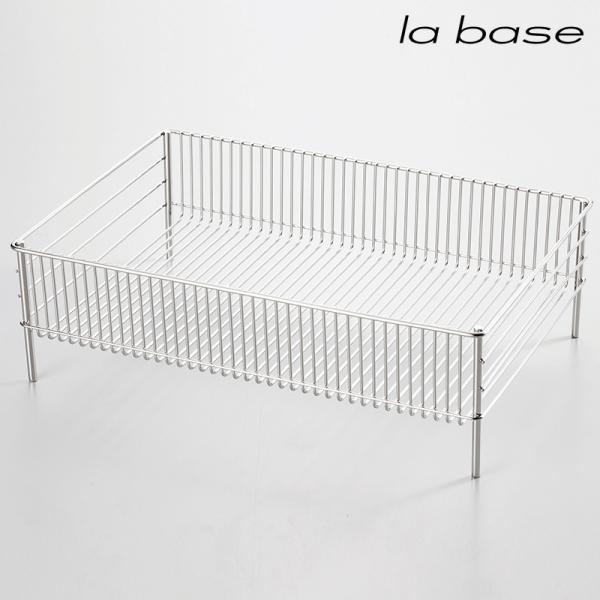 水切りかご ステンレス 燕三条 日本製 キッチン おしゃれ 水切りラック la base ラバーゼ ...