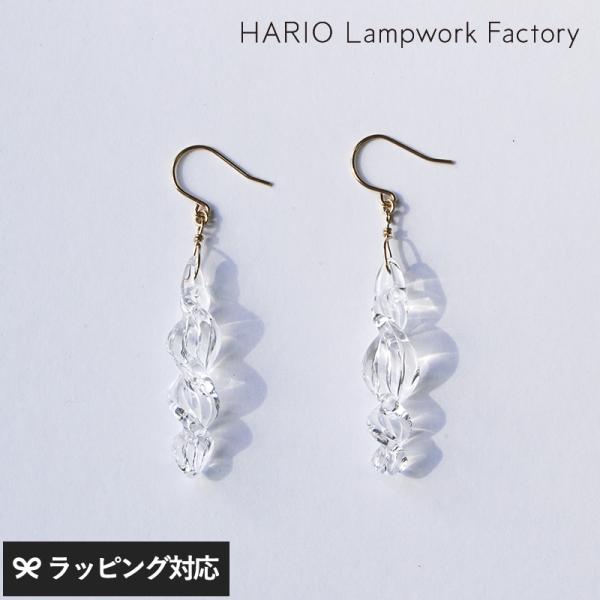 アクセサリー レディース ピアス ガラス おしゃれ 上品 日本製 HARIO Lampwork Fa...