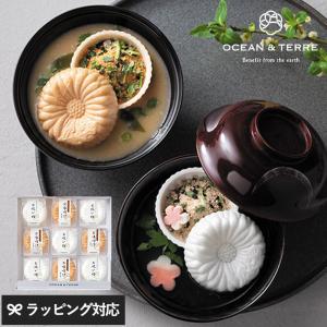お吸い物 味噌汁 和 和食 ギフト ギフトセット 贈り物 おしゃれ 高級 最中 もなか OCEAN ＆ TERRE 菊紋最中セットB
