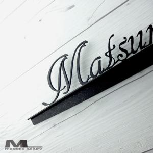 ステンレス表札「伊藤さん」/おしゃれ/かわいい/シルバー : はんこ堂