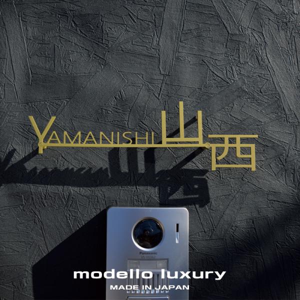 表札 おしゃれ 戸建て ステンレス アイアン リーニュドロワット