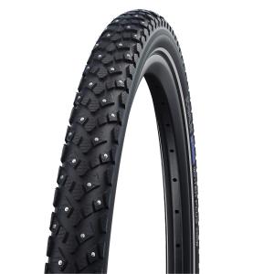 自転車タイヤ チューブ シュワルベ 正規品 マラソンウィンター プラス 406 スパイクタイヤ ETRTO:42-622 700x40C ブラック リフレックス