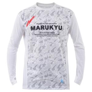 フィッシングウェア マルキュー 氷瀑ロングTシャツ MQ-01 LL ホワイトカモ｜naturum-fashion