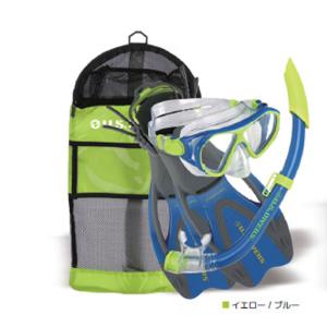 USDIVERS ドラド2ジュニア 4点セット M イエロー×ブルー｜naturum-fashion