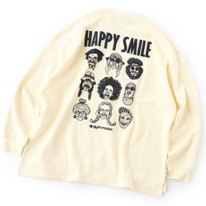 トップス(メンズ) gym master HAPPY SMILE スウェット ビッグ ティー M ナチュラル(30)｜naturum-fashion