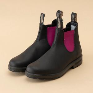 アウトドアブーツ・長靴 ブランドストーン ORIGINALS BS2208 スムースレザー サイドゴアブーツ 10 ブラック×フクシア｜naturum-fashion
